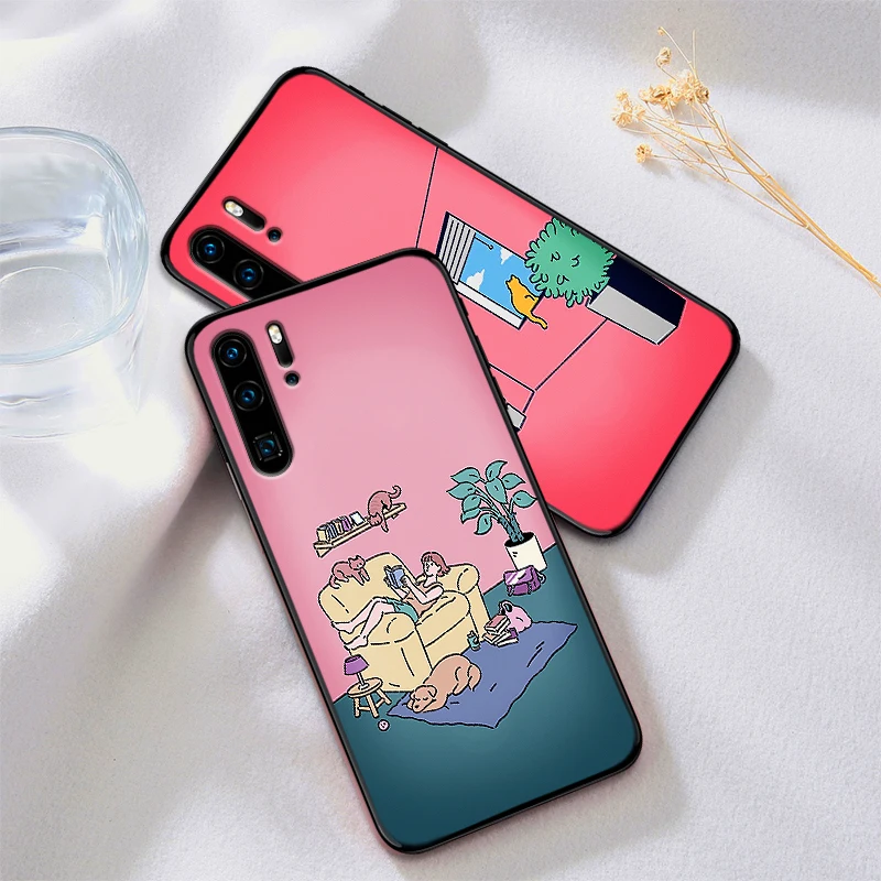 Художественный милый только красивые кошки Роскошный чехол для Huawei Honor 7X8X9X8 9 10 Lite