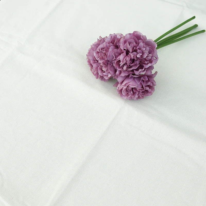 Белая Льняная Скатерть прямоугольная однотонная Пыленепроницаемая скатерть для