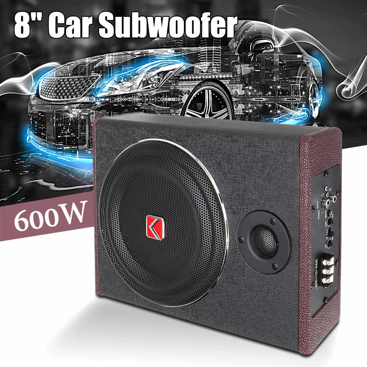 600w car active under seat subwoofer speaker stereo power amplifier subwoofer car audio stereo speaker amplifier audio processor free global shipping