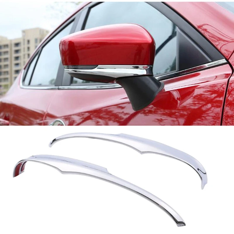 ABS Chrome Side Rearview Mirror Strip Cover Trim 2 PC for Mazda 3 AXELA Hatchback Sedan 2017 2018 | Автомобили и мотоциклы