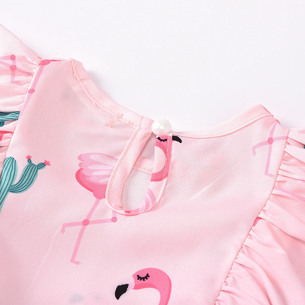 2020 для маленьких девочек одежда детей комплект из 2 предметов с рисунком Фламинго