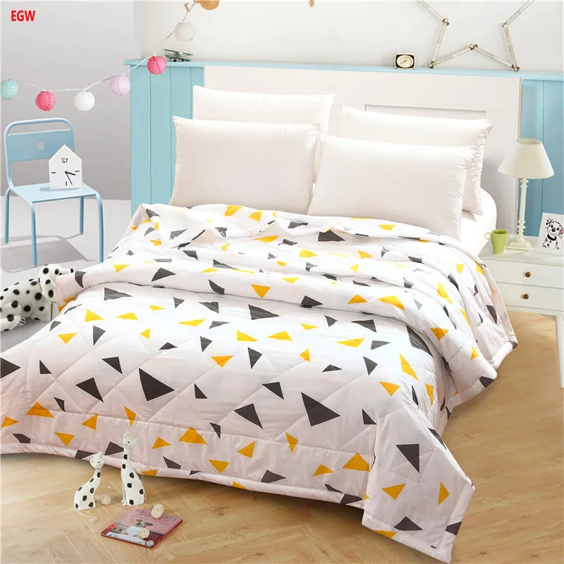 Текстиль для дома серый геометрический летний покрывало черно-белые квилты пэчворк плед на кровать 150*200см 200*230см полностью королевское одеяло.