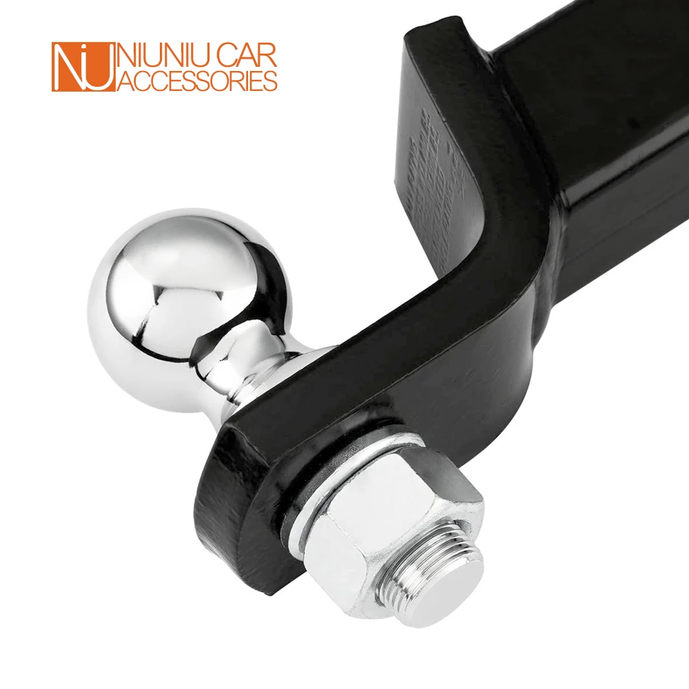 Шаровая муфта прицепного устройства Chrome Trailer Hitch Tow Ball 2-5/16 Inch M25 Shank Dia Capacity 5000 Lbs Coupling Parts RV Camper Caravan Accessories