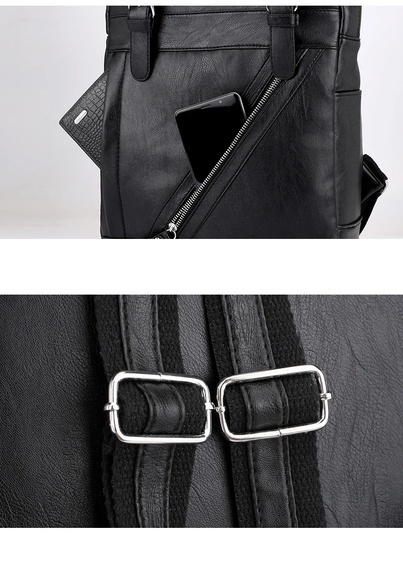 Школьные сумки от кражи mochila hombre, водонепроницаемые, для путешествий, в винтажном стиле, для ноутбука, черный кожаный рюкзак для мужчин, дизайнерские, повседневные, sac a dos