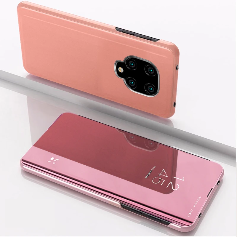 Зеркальный чехол книжка для Xiaomi Redmi Note 9 Pro Max кожаные чехлы телефонов 9S Note9 pro 9pro Note9S