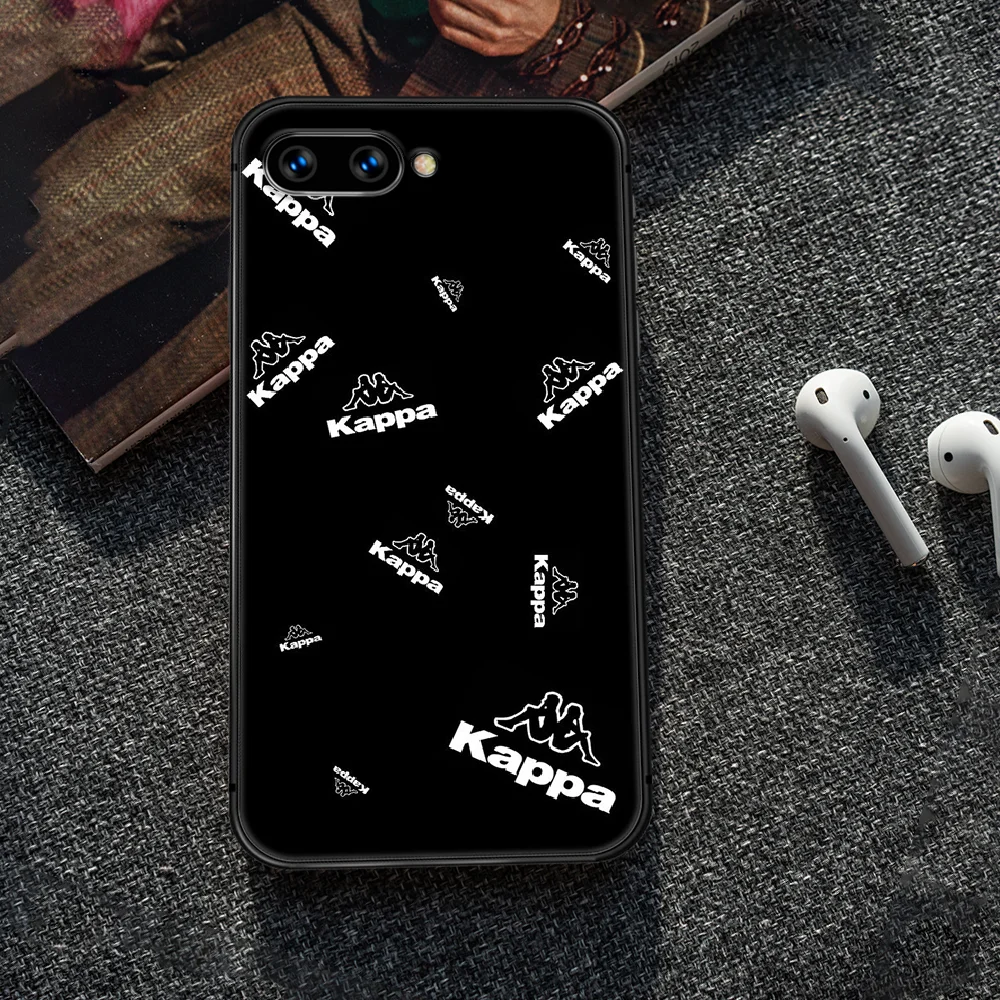 

Italian sports brand kappa Phone Case Cover Hull For HUAWEI honor 7a 8 8s 8a 8x 9 9x 10 20 i Lite Pro black Coque Painting Funda