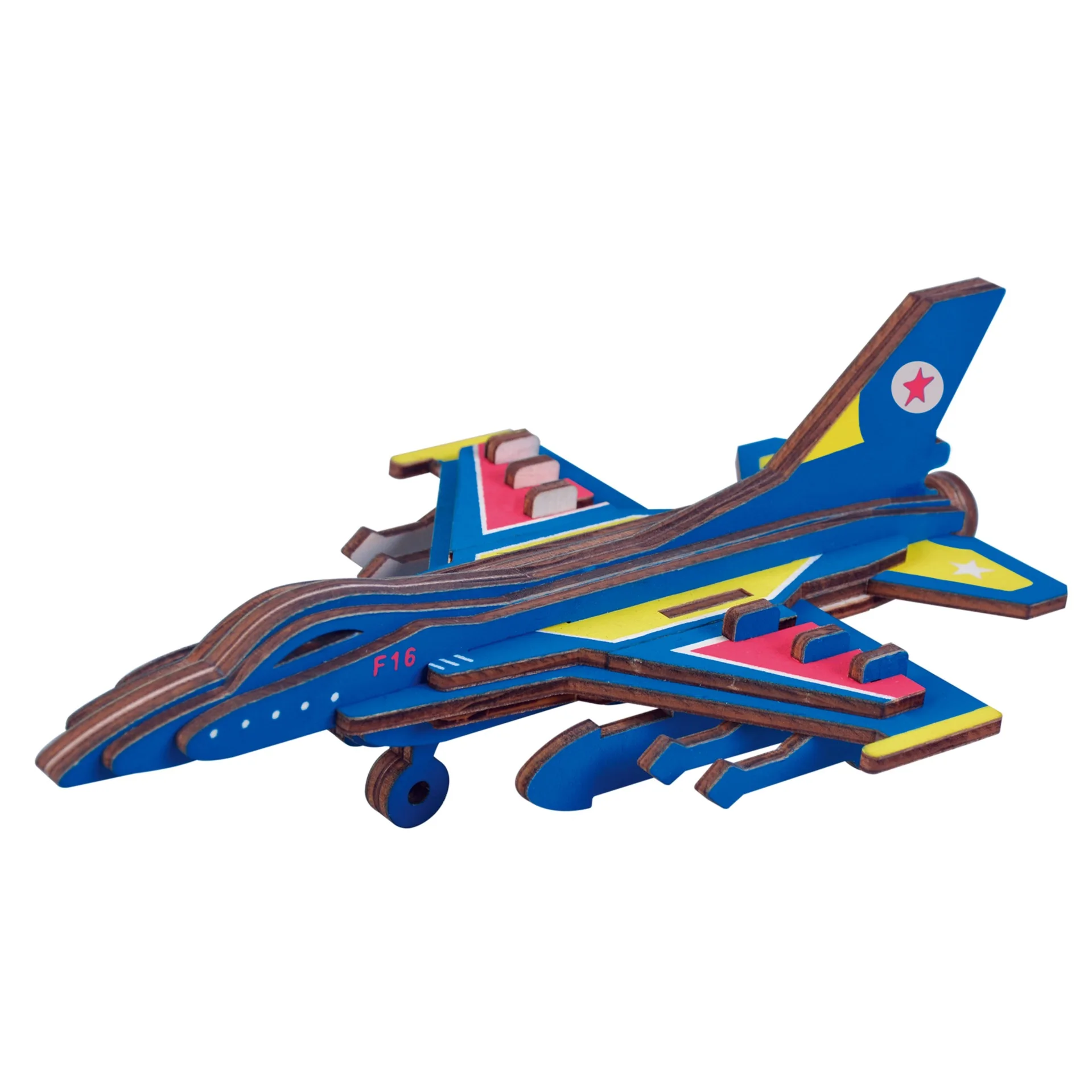 Набор деревянных 3D пазлов летательный аппарат для мальчиков игрушечные