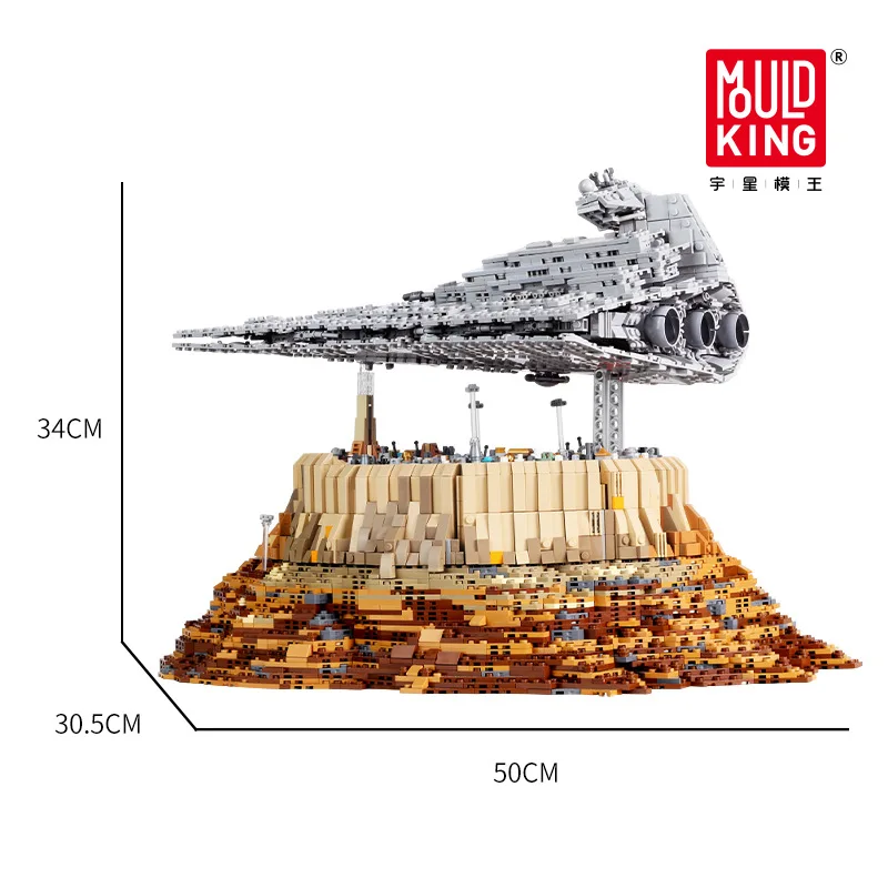 

MOULD KING 18916 Star Plan Toys Destroyer Cruise Ship The Empire Over Jedha City Model Sets Building Block Bricks Toys 21007