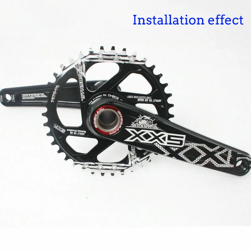 BDSNAIL узкая широкая цепь MTB GXP 170 мм Кривошип дорожный велосипед горный велосипед 34-40T Fit GXP XX1 X9 XO X01 шатун Смещение 1 мм