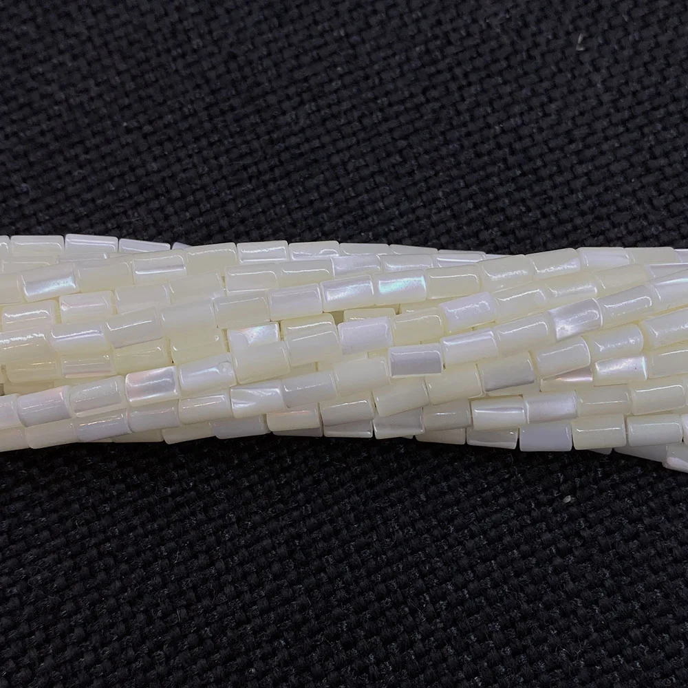 Natural Horseshoe Shell Tube Beads 3x7mm Mother-of-pearl Long for Jewelry Making DIY Necklace Bracelet Accessories | Украшения и