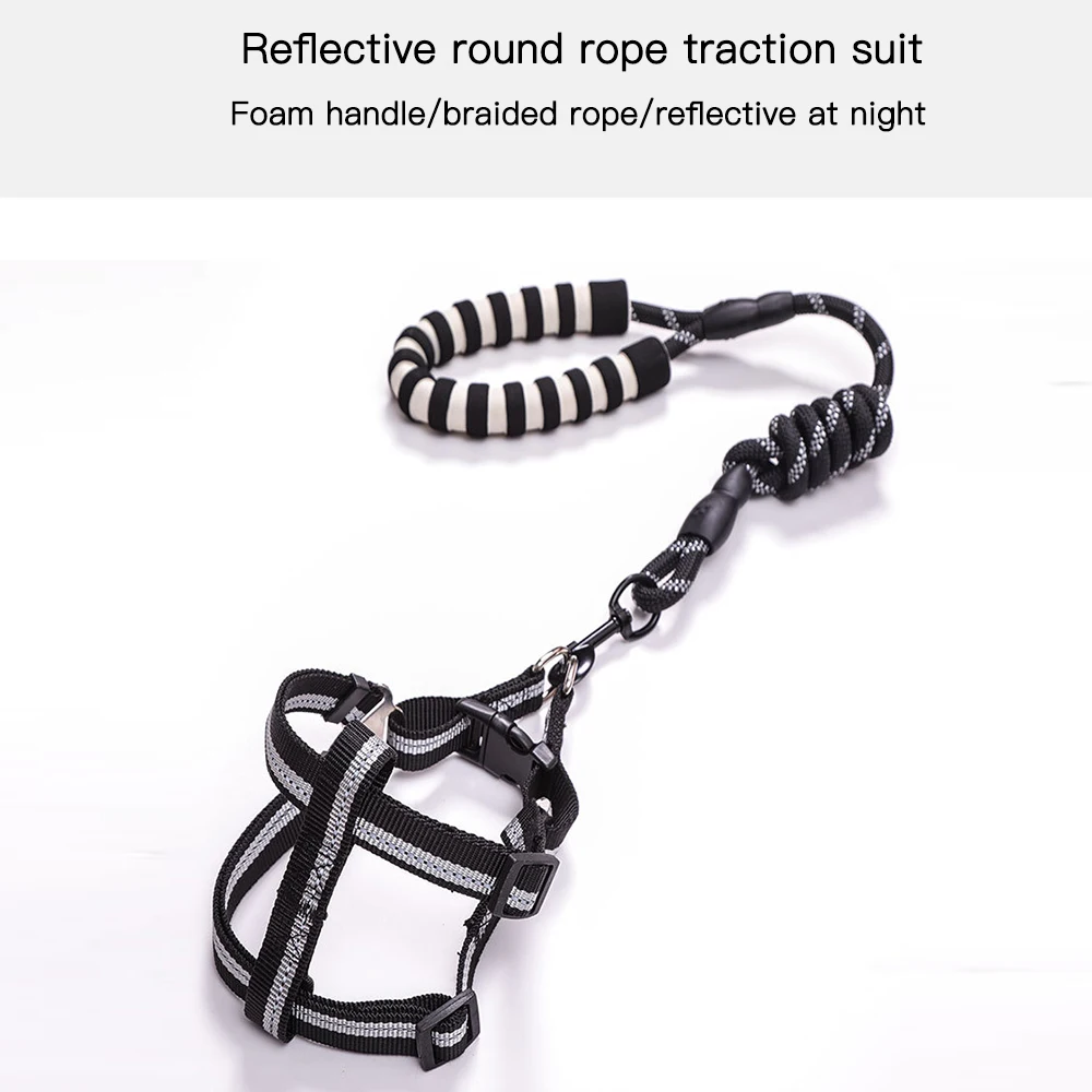 Кота собаки поводок Регулируемый Светоотражающий ошейник для кошки маленькая