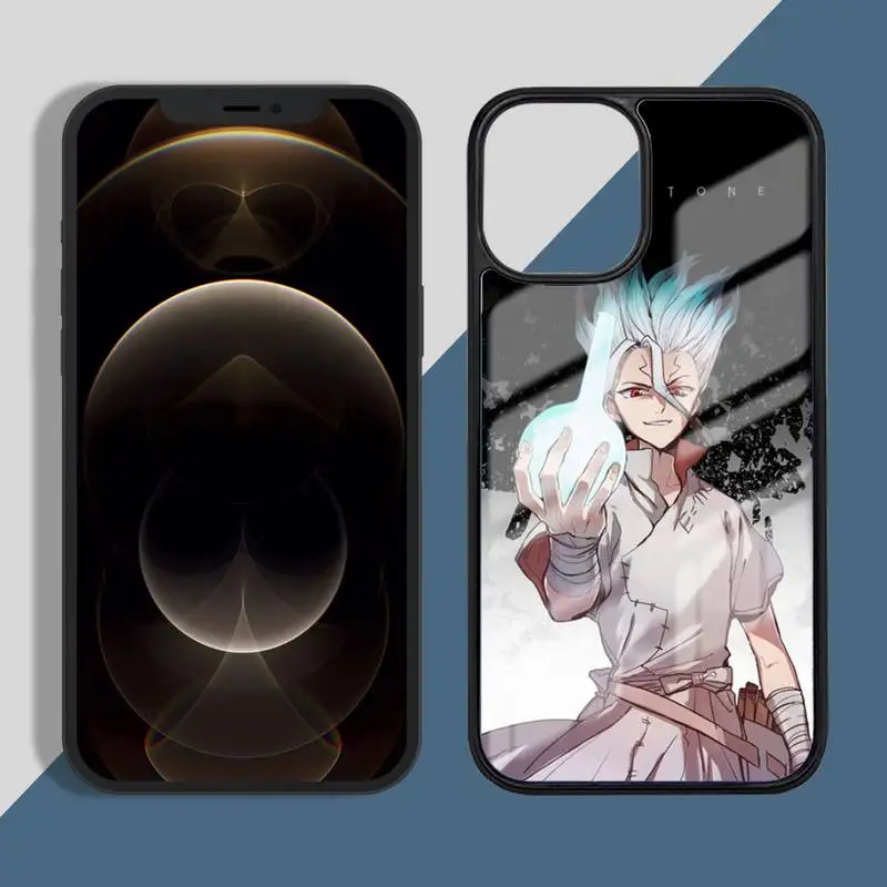 

Anime Dr.STONE Phone Case PC for iPhone 11 12 pro XS MAX 8 7 6 6S Plus X 5S SE 2020 XR