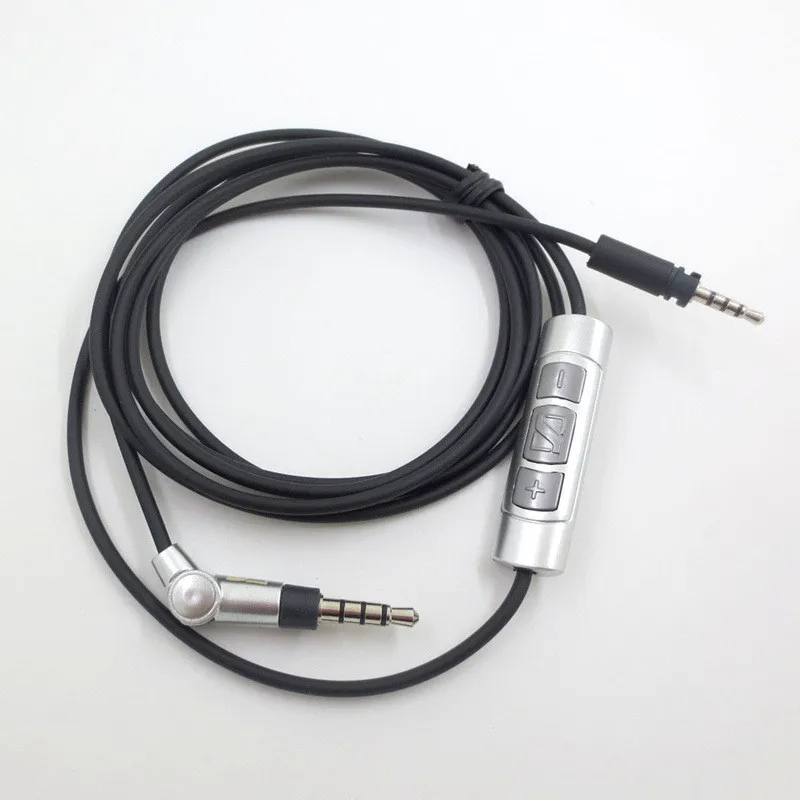 Сменный аудиокабель для наушников Sennheiser MOMENTUM, bluetooth-шнур для гарнитуры, разъем для провода, аудиокабель с микрофоном, пульт дистанционного управления