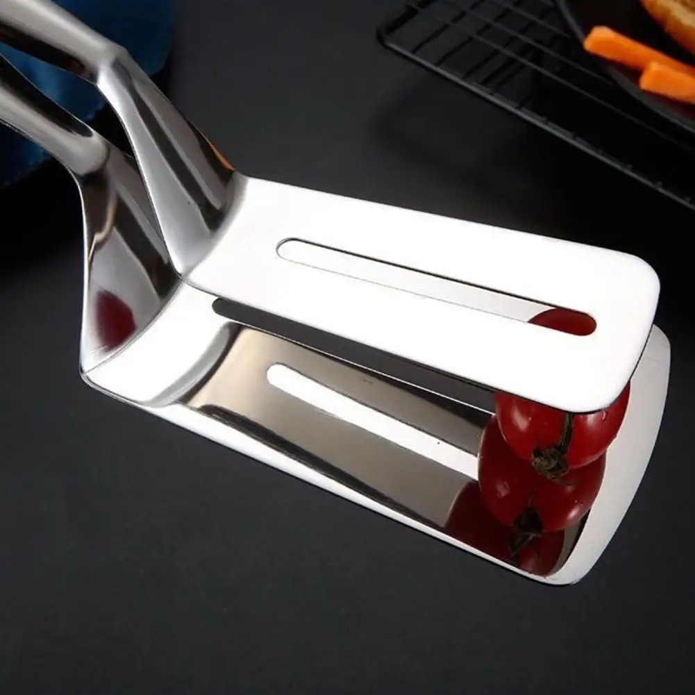 

Steel Food Turning Spatula Pizza Steak Clip Grilled Fish Spatula Kitchen Tools Cookware Accessories