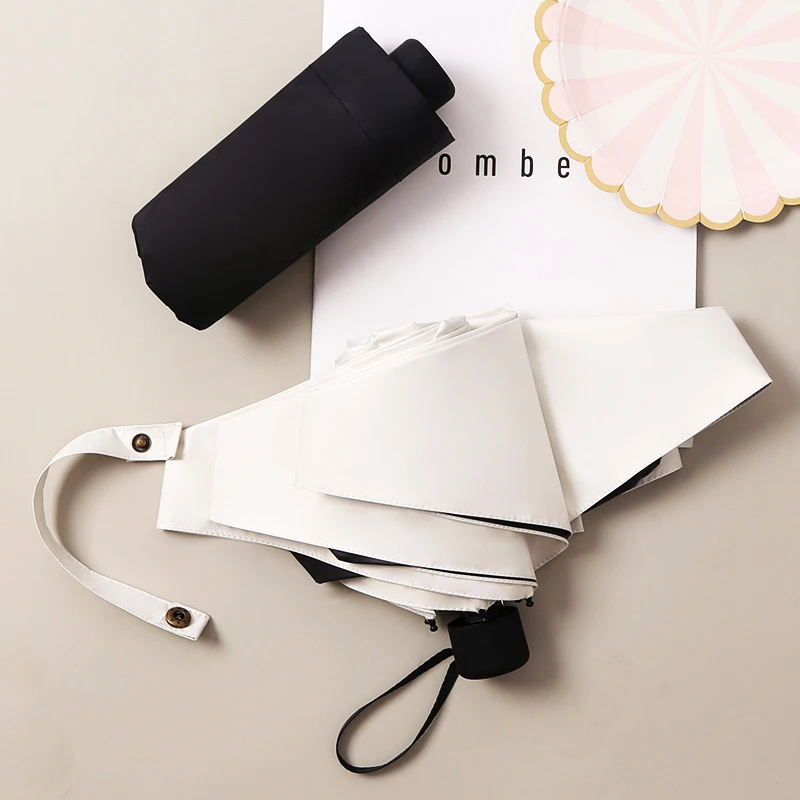 

Portable Parasol Umbrella Folding Wind Resistant Umbrellas Uv Protection Women Fabric Parasol Umbrela Rain Umbrella AB50UB