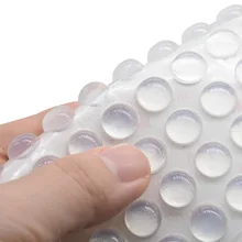 20pcs Damper Pads Self Adhesive Round Silicone Rubber Bumpers Soft Transparent Anti Slip Shock Absorber Feet Clear Damper Pads