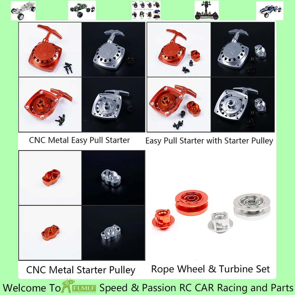 Сплав CNC легко пусковой тяги и стартера драйвер Пластина & веревочное колесо