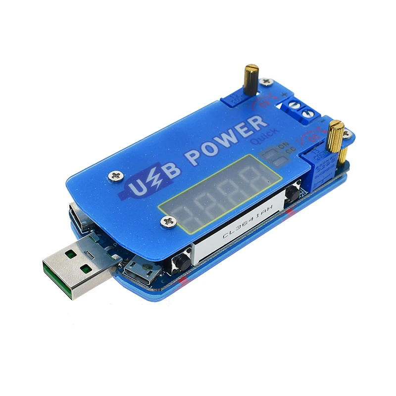 DP2F DC Регулируемый usb лабораторный блок питания DC 0,5-30 в 15 Вт регулятор напряжения QC2.0 QC3.0 AFC FCP триггер быстрой зарядки