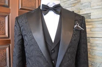 tailor shop print wedding suit man jacket and black pants custom made man suit stage wear cloth suit men wedding suits for men