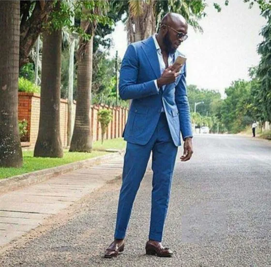 2020 деловые костюмы на заказ Королевского синего цвета для офиса бизнеса свадьбы