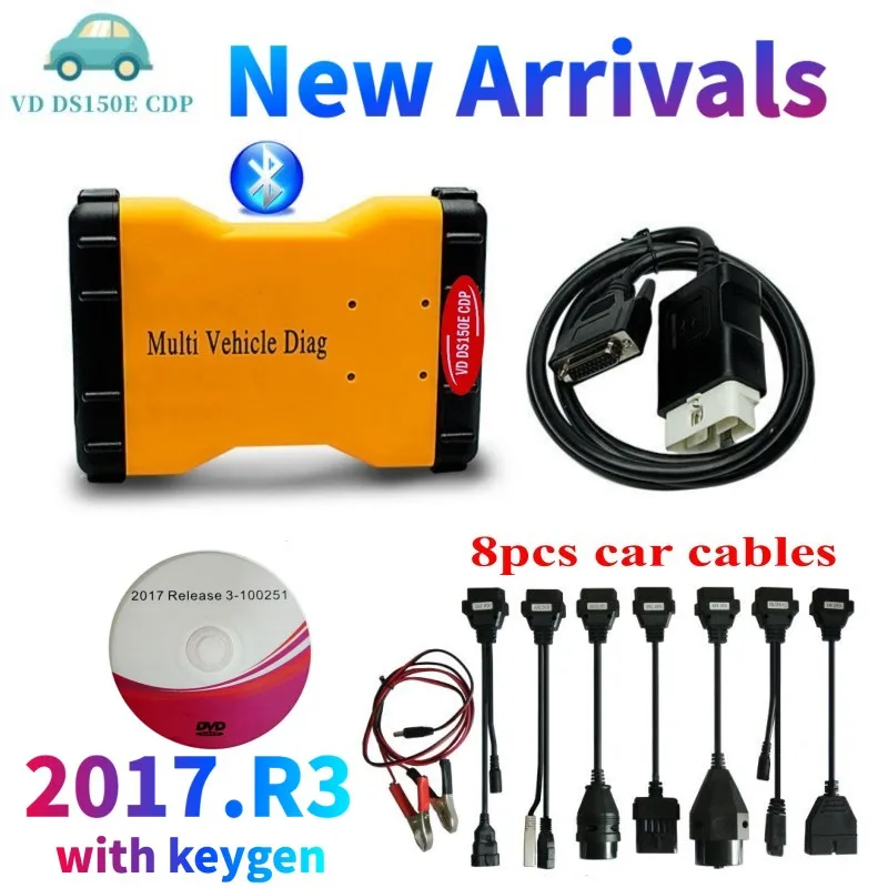 2021 мульти транспортное средство диагностики автомобиля с bluetooth новый vci 2017.R3