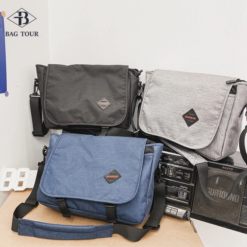 

Polyester Shoulder Casual Totes Men Messenger Bags Strong Fabric Bags Leisure Style Crossbody Bags 2020 Large Polyester Classic