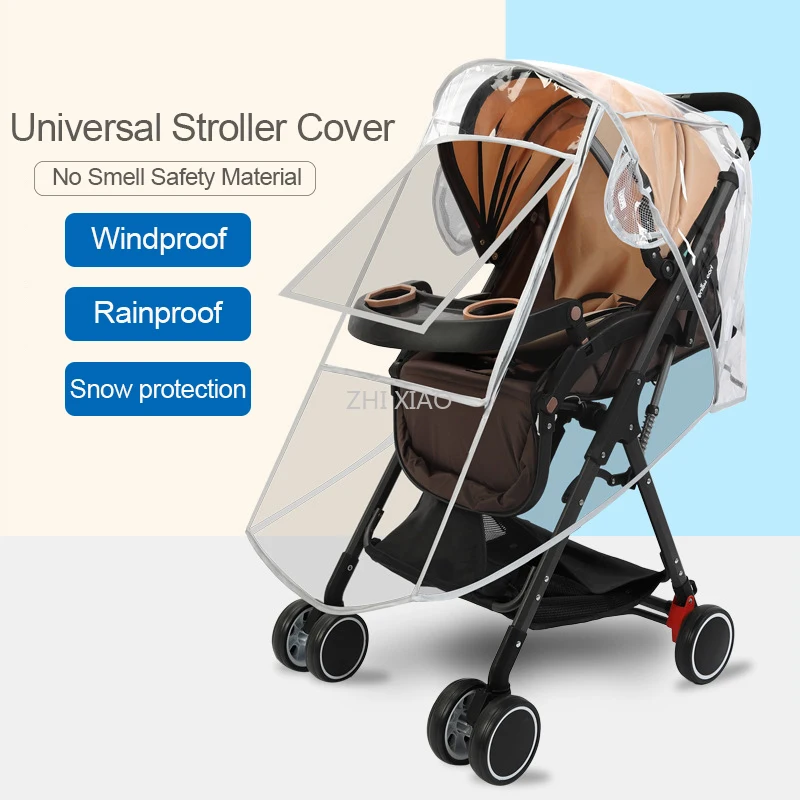 Universal Baby Stroller Accessories Rain Cover and Waterproof Stroller Cover Snow Protection Winter Accessories for Stroller