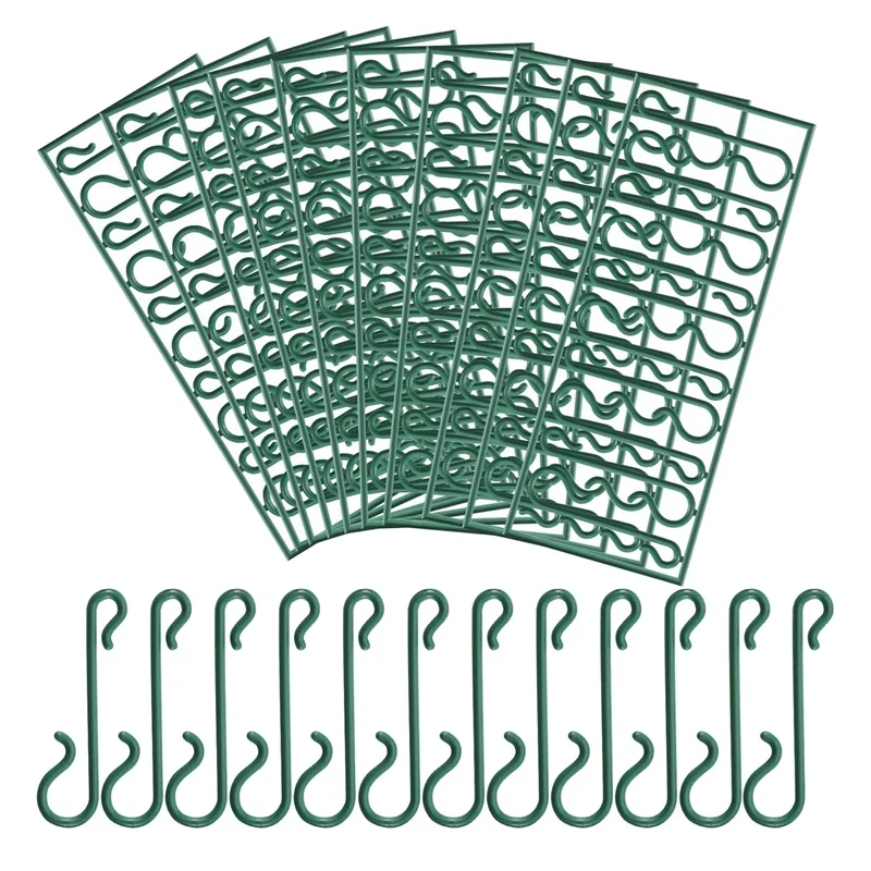 Многоразовые пластиковые мини крючки для рождественского орнамента S дизайн с