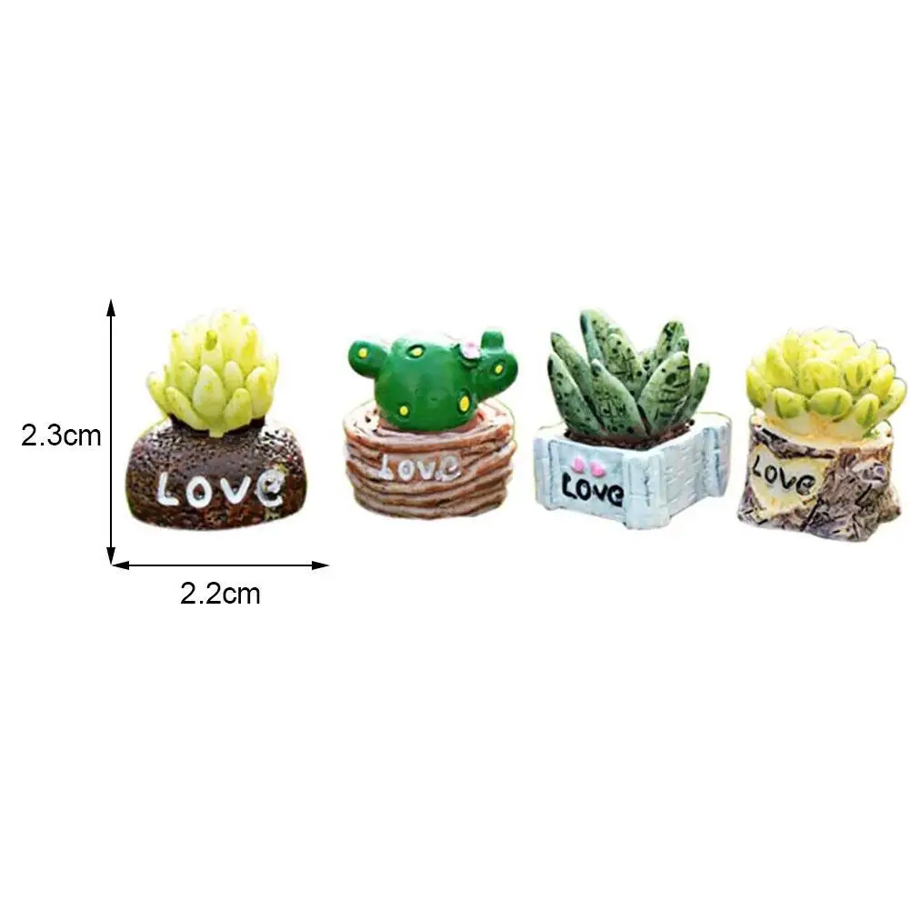

1pcs Mini Simulation Cactus Small Potted Plants Bonsai Fairy Decor Garden Ornament Garden DIY Miniature Figurines Miniature Z3V7