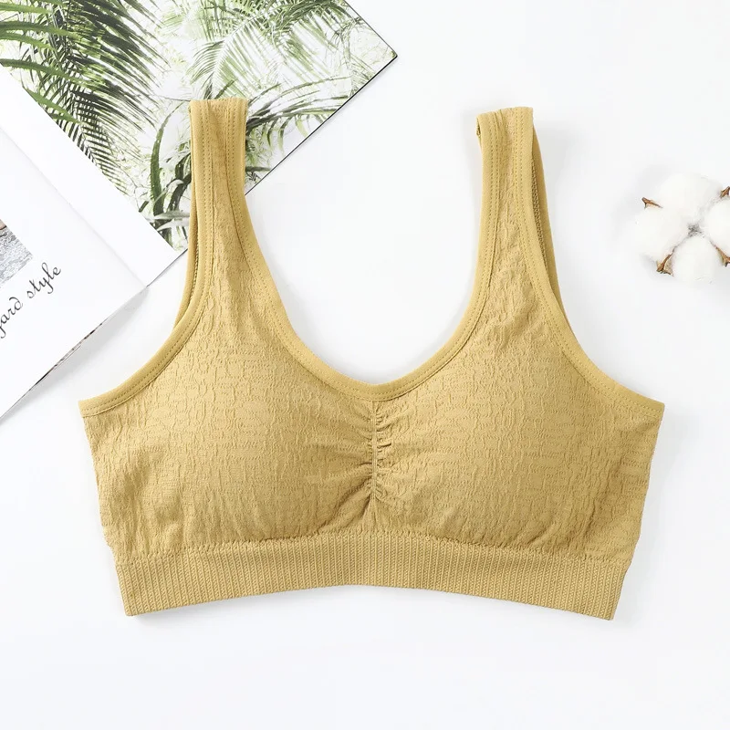 

Gobetter Women Wire Free Vest Bra Girls Push Up Underwear Bralette Comfortable Vest Female Intimate Brassiere Underwear