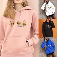 womens hoodie oversized fashion clothing printed top long sleeve top loose pocket sweatshirt girls casual harajuku pullover