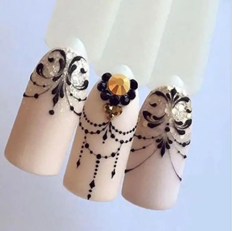 3 стиля серия французского искусства водяные знаки искусственный цветочный узор