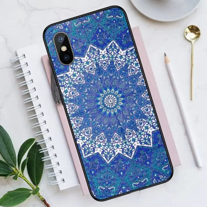 

Mandala pattern Phone Case for iPhone 11 12 pro XS MAX 8 7 6 6S Plus X 5S SE 2020 XR Luxury brand shell funda coque