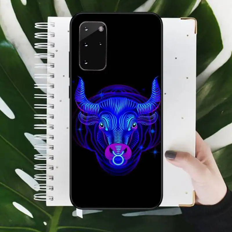 

Zodiac Sign purplr art pattern Phone Cases For Samsung galaxy S 9 10 20 A 10 21 30 31 40 50 51 71 s note 20 j 4 2018 plus