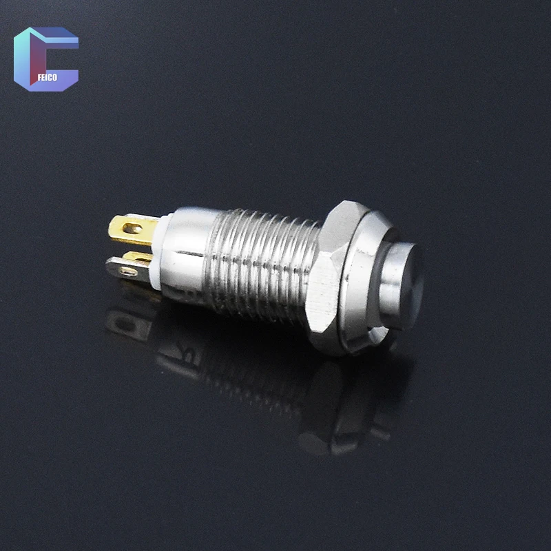 Водонепроницаемый металлический кнопочный переключатель с кольцом и