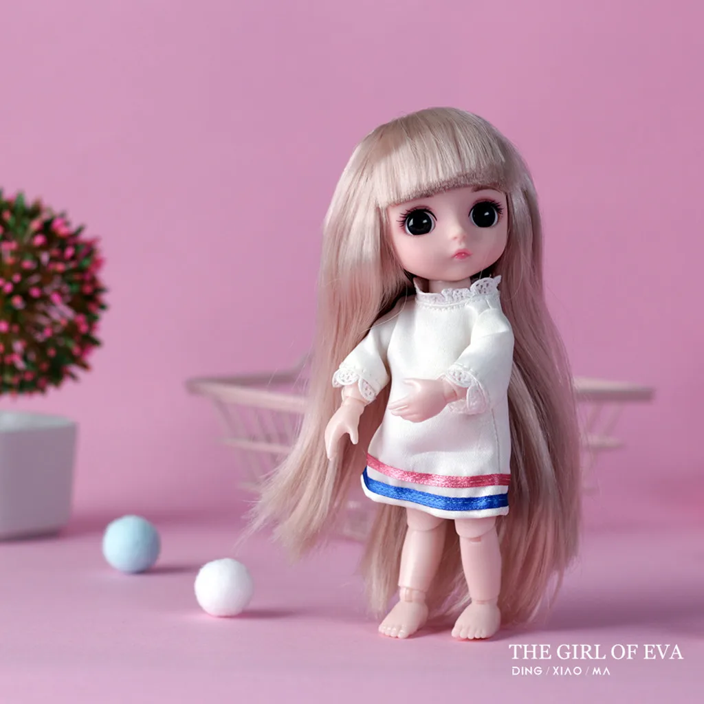 Модные шарниры для девочек 1/6 шарнирное тело с набором рук 3D кукла подарок мягкое