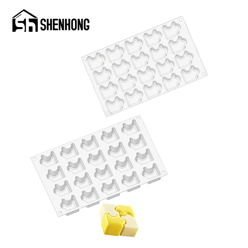 Силиконовая форма для торта SHENHONG пазл французского десерта геометрический мусс