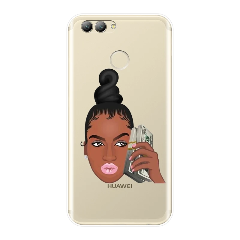 Задняя крышка из ТПУ для Huawei Nova 5 4 4E 3 3I 3E 2i 2 Lite Plus сексуальный черный силиконовый