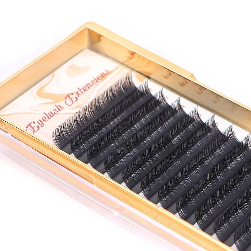 100% индивидуальные шелковые Накладные ресницы ручной работы 12 линий C/CC/D/DD изгиб