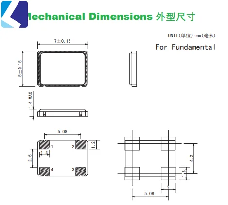 10pcs Chip Active Crystal 5070 Oscillator OSC 13MHZ 13.013.000MHZ 13M 7050 5*7 Resonator |