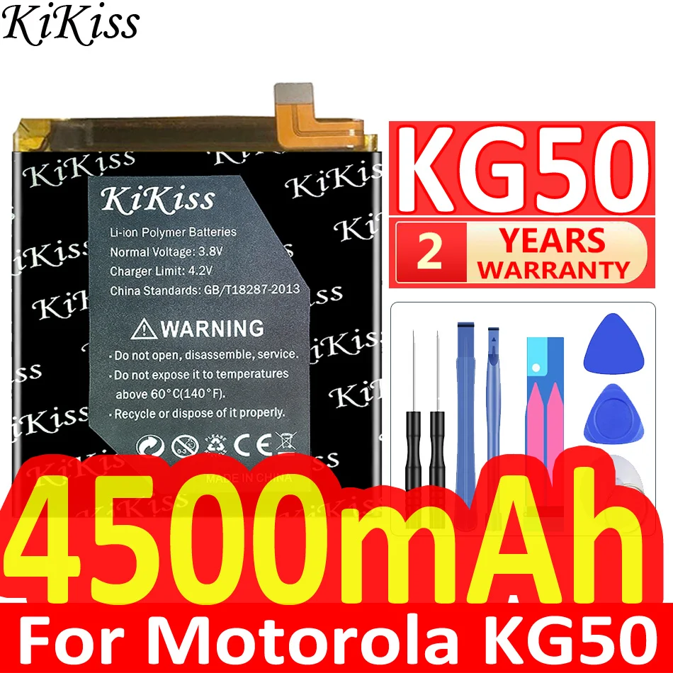 

KiKiss 4500mAh KG50 Cell Phone Replacement Battery For MOTOROLA Moto KG50 Smart Mobile Batteries Battery