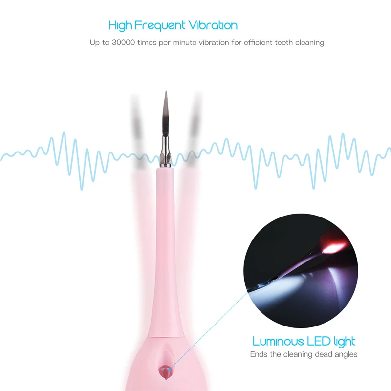 Электрическая зубная щетка 3 в 1 с зеркалом Профессиональный аппарат для удаления