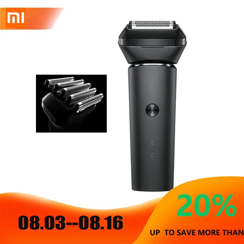 

Xiaomi Mijia Electric Shaver for Head and Face WithReciprocating 5 Cutter Heads Rechargeable Waterproof Omnidirectional Floatin