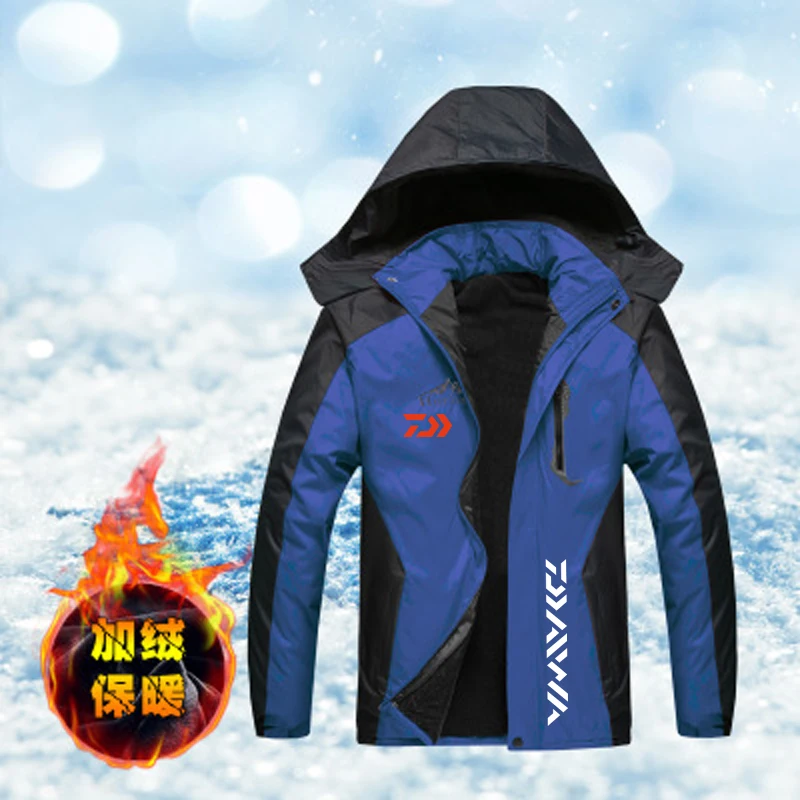 Новый DAIWA Рыбалка одежда зимние осень-зима Водонепроницаемый толстые пуховики