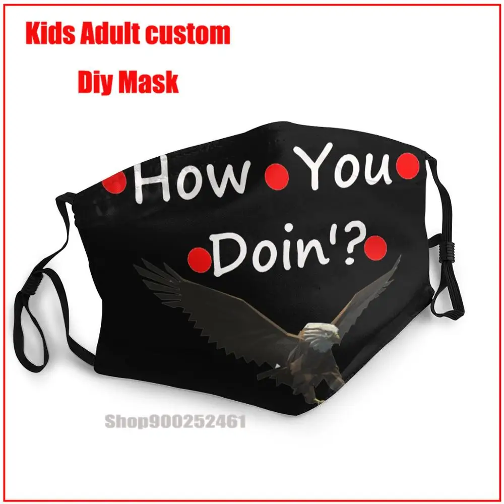 

Белая маска «сделай сам» How You Doin, многоразовая моющаяся маска для взрослых, детская маска pm2.5, забавный паттем, принт гримаса, призрак