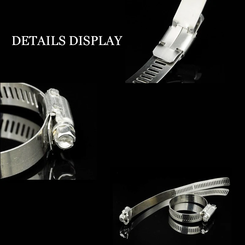 

304 Stainless Steel Adjustable Drive Hose Clamp Clip Hoop For Gas Tank Water Heater Oxygen Acetylene Fuel Line Household Faucet