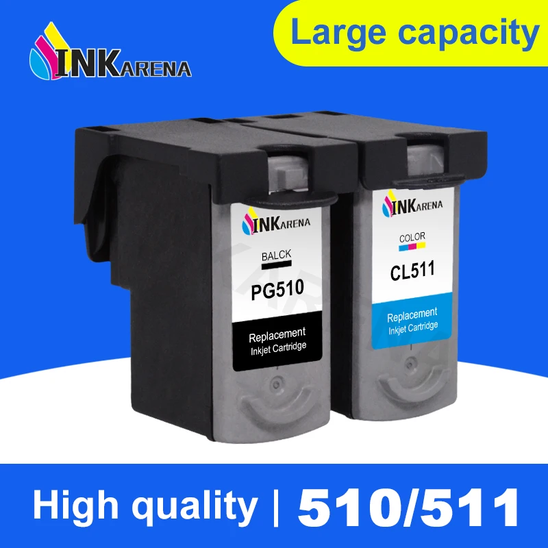 INKARENA PG 510 PG510XL 511 XL чернильный картридж для принтера Canon PG510 Pixma iP2700 MP250 MP270 MP280 MP480 MX320
