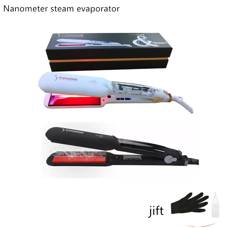 Паровой выпрямитель для волос nanometer с инфракрасным лучом не вредит волосам