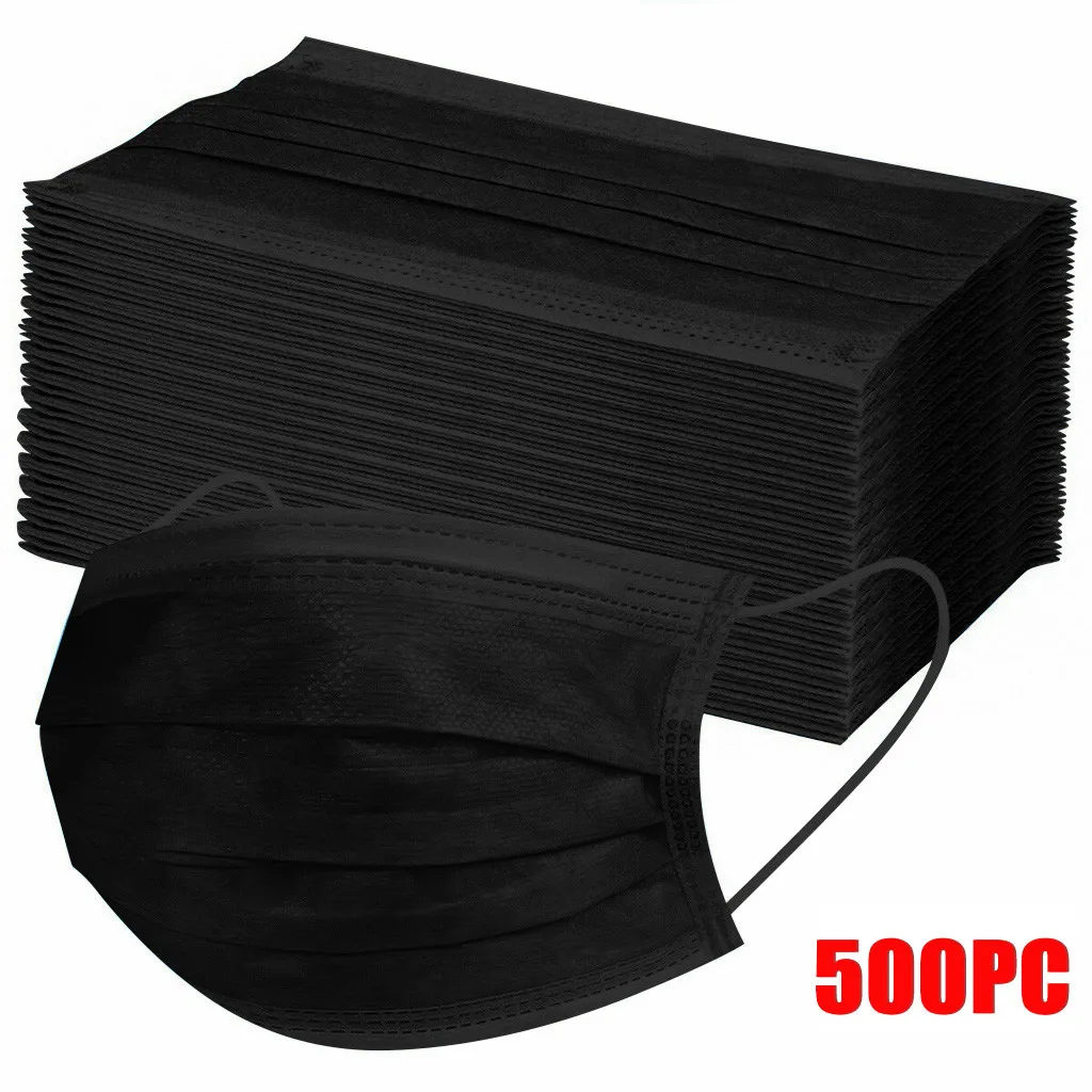 10/20 Вт 30 Вт/40/50/100/300/400/500/600 шт Черный одноразовые Уход за лицом шарф промышленный 3ply