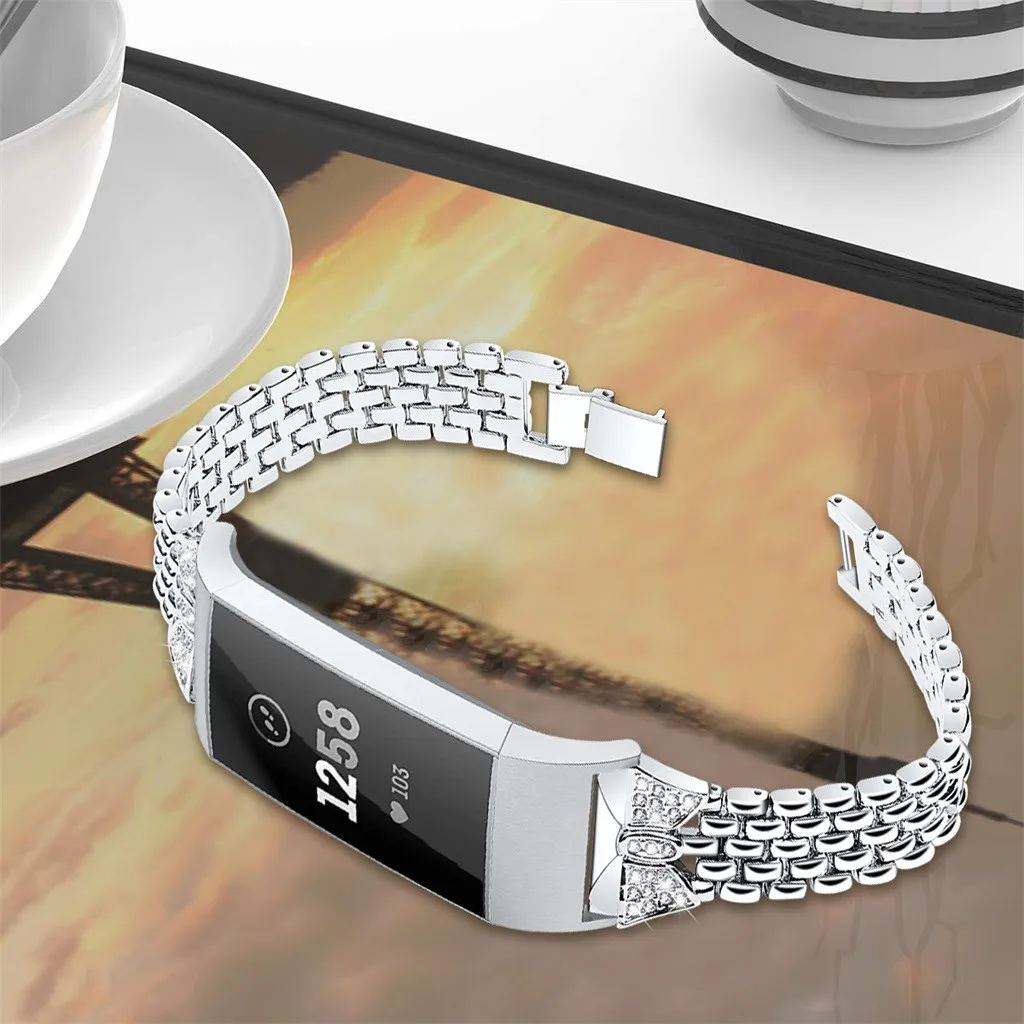 Ремешок для часов Нержавеющая сталь ремень дуги рот браслет часы с